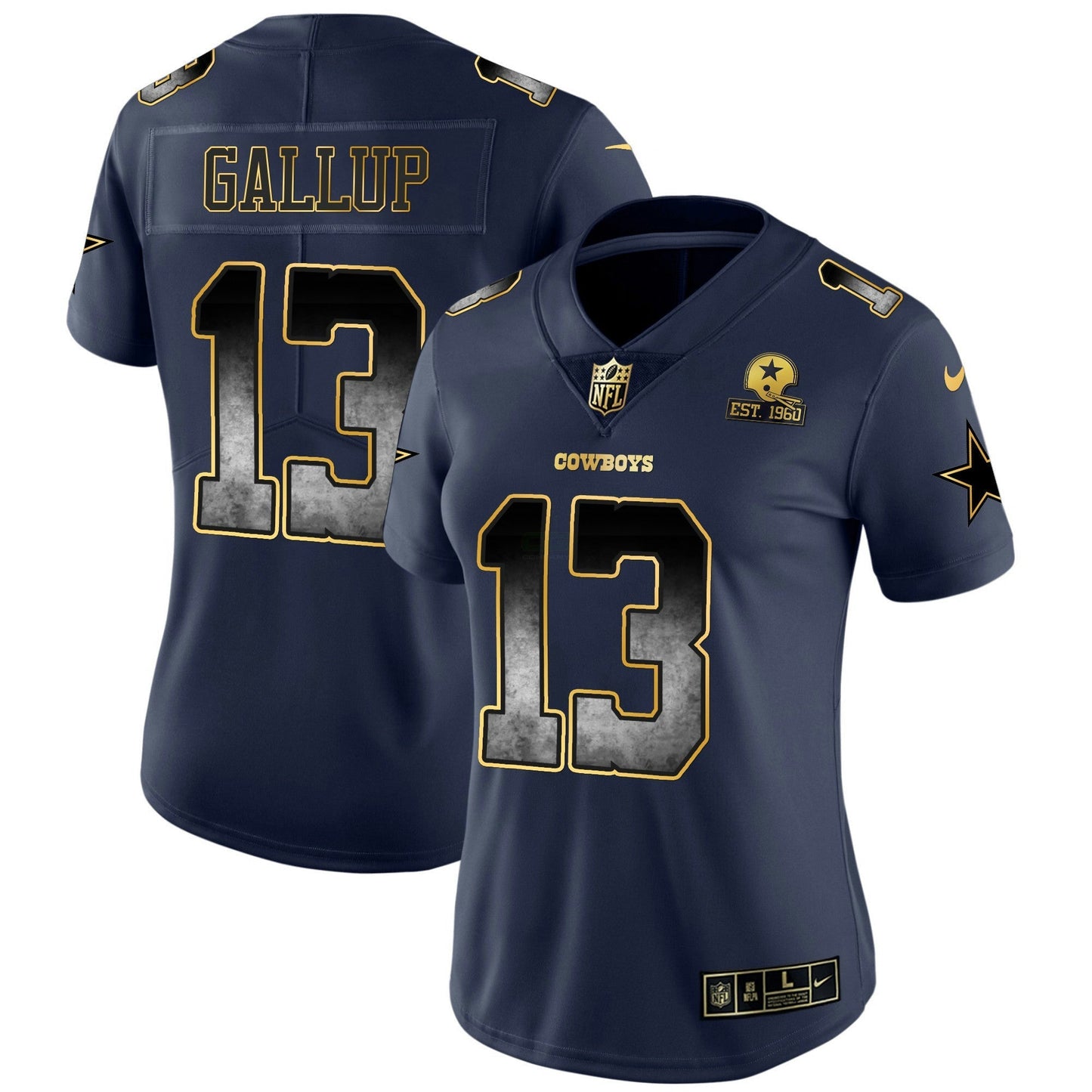 Camisa NFL Dallas Cowboys Women’s Arch Smoke Vapor Jersey