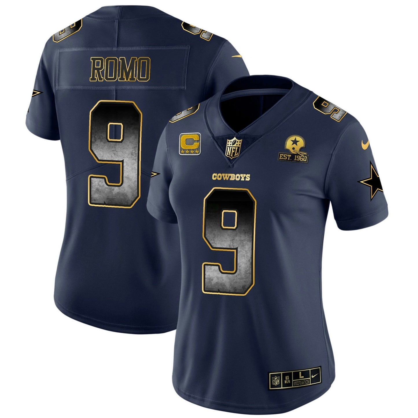 Camisa NFL Dallas Cowboys Women’s Arch Smoke Vapor Jersey