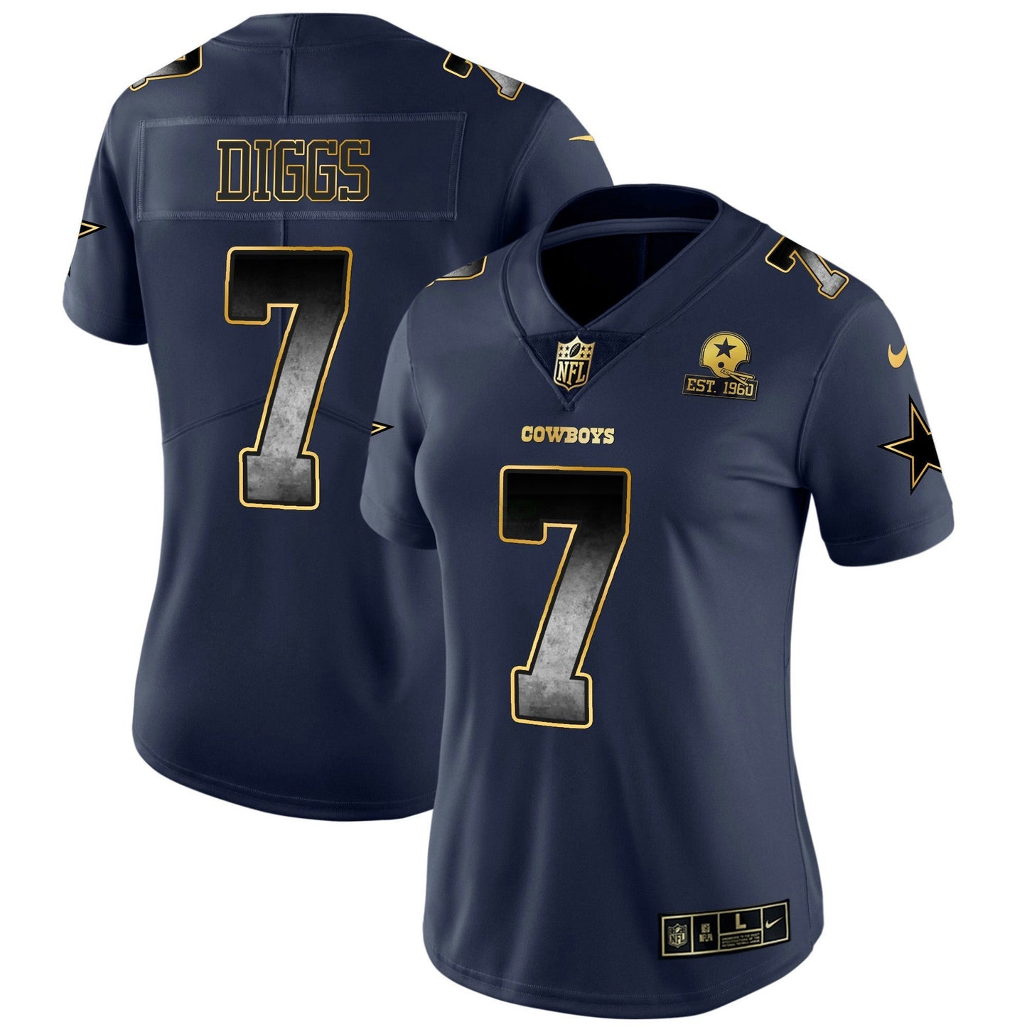 Camisa NFL Dallas Cowboys Women’s Arch Smoke Vapor Jersey