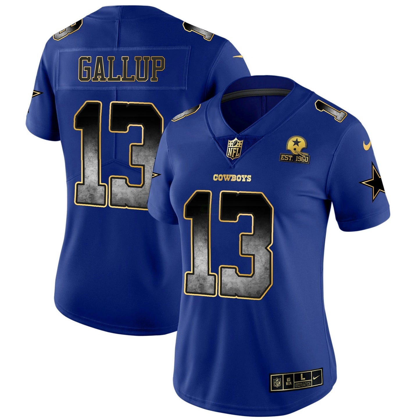 Camisa NFL Dallas Cowboys Women’s Arch Smoke Vapor Jersey