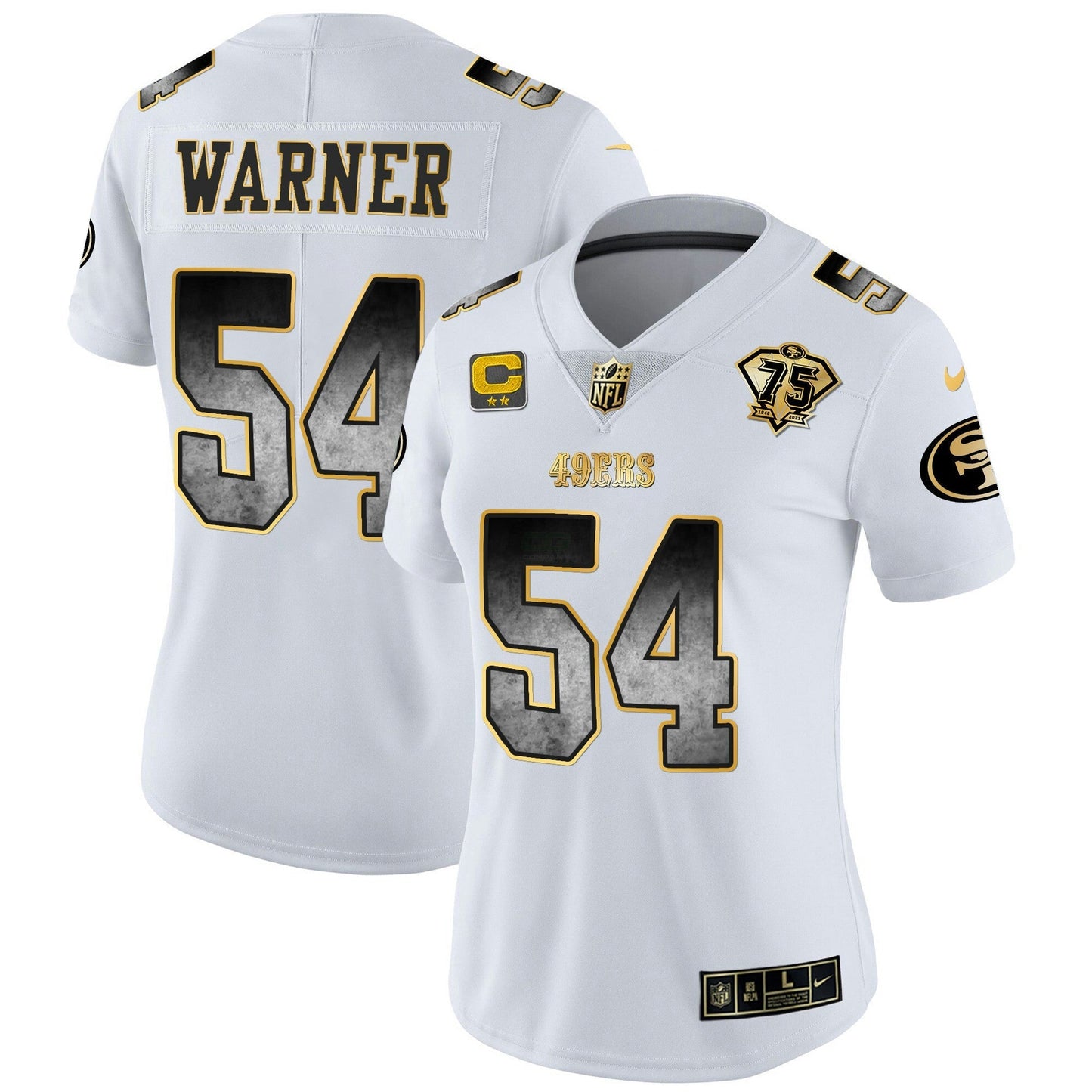 Camisa NFL San Francisco 49ers Women’s Arch Smoke Vapor Jersey