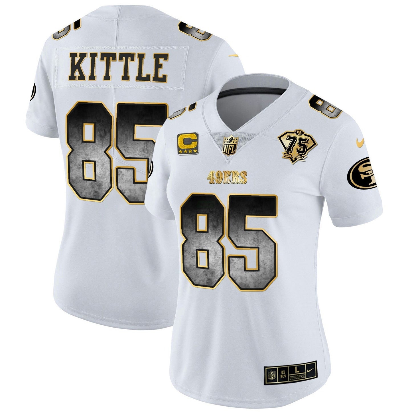 Camisa NFL San Francisco 49ers Women’s Arch Smoke Vapor Jersey