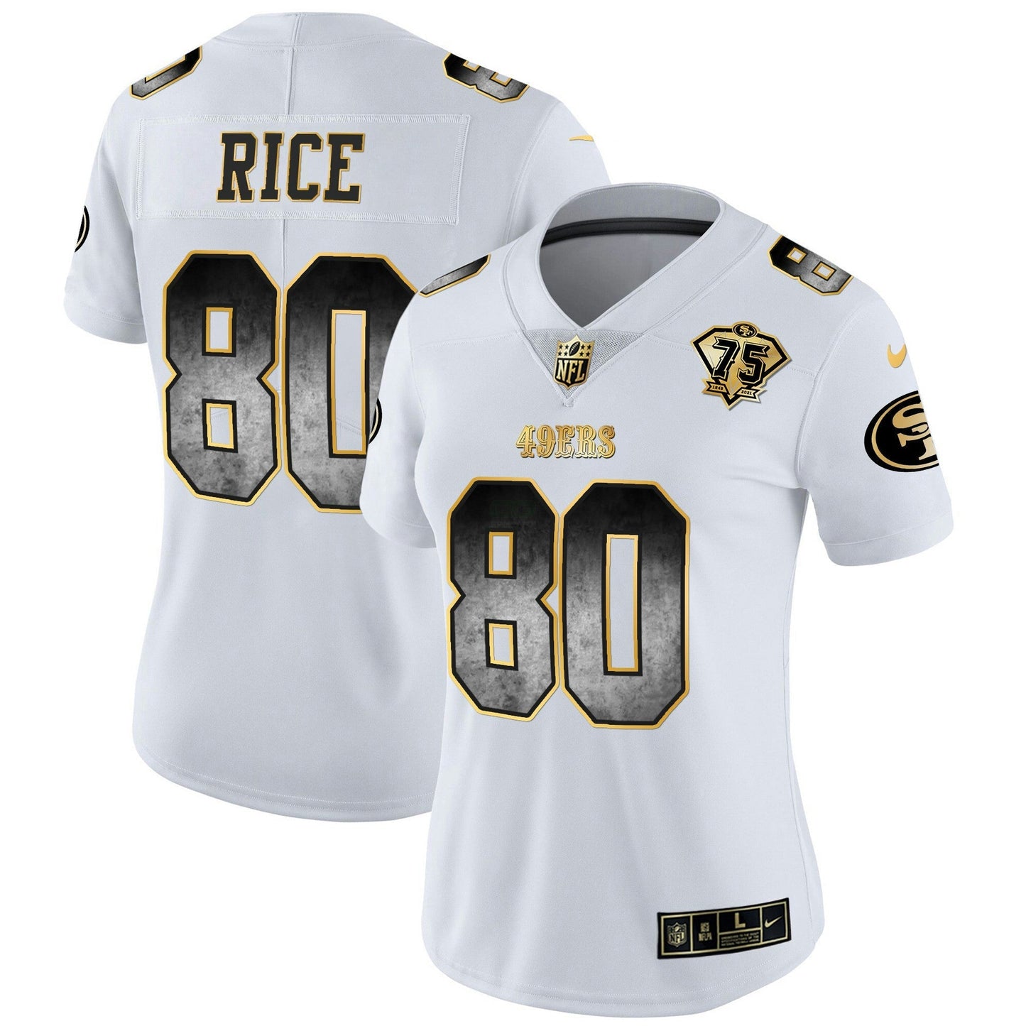 Camisa NFL San Francisco 49ers Women’s Arch Smoke Vapor Jersey