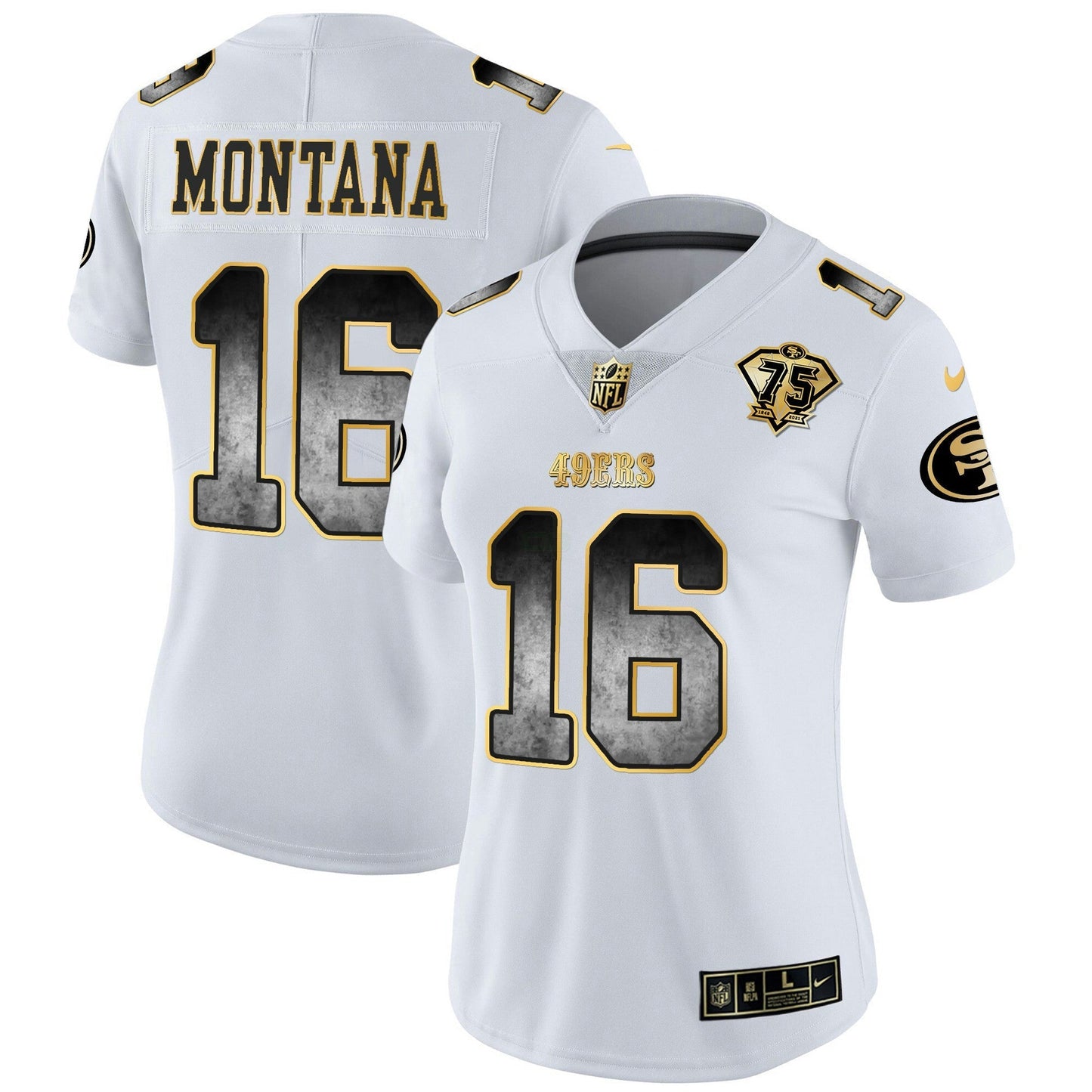 Camisa NFL San Francisco 49ers Women’s Arch Smoke Vapor Jersey