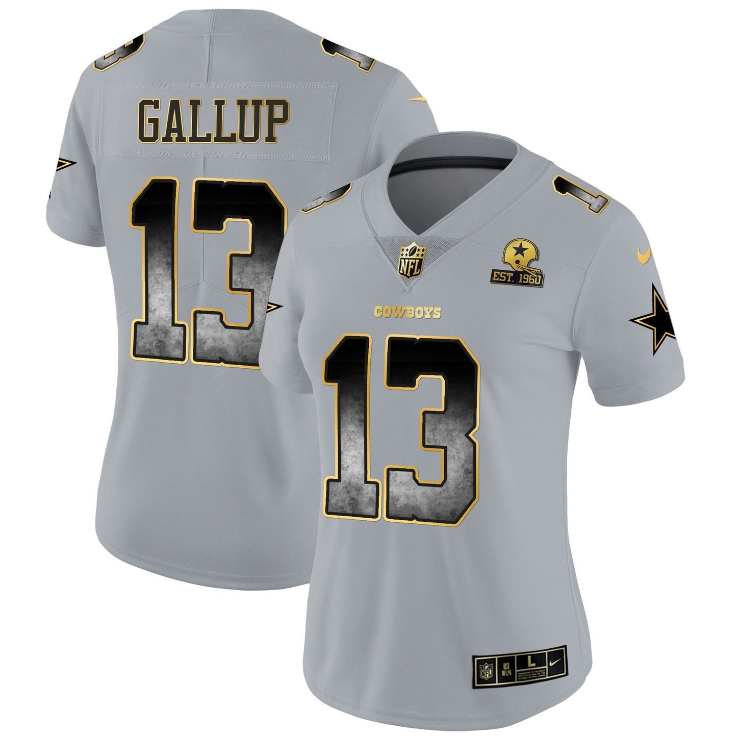 Camisa NFL Dallas Cowboys Women’s Arch Smoke Vapor Jersey