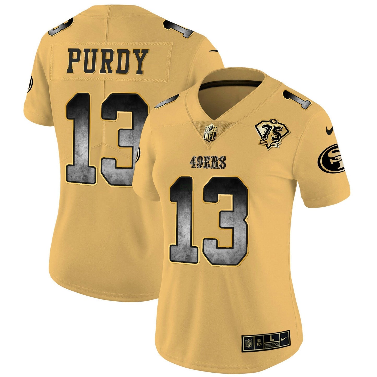 Camisa NFL San Francisco 49ers Women’s Arch Smoke Vapor Jersey