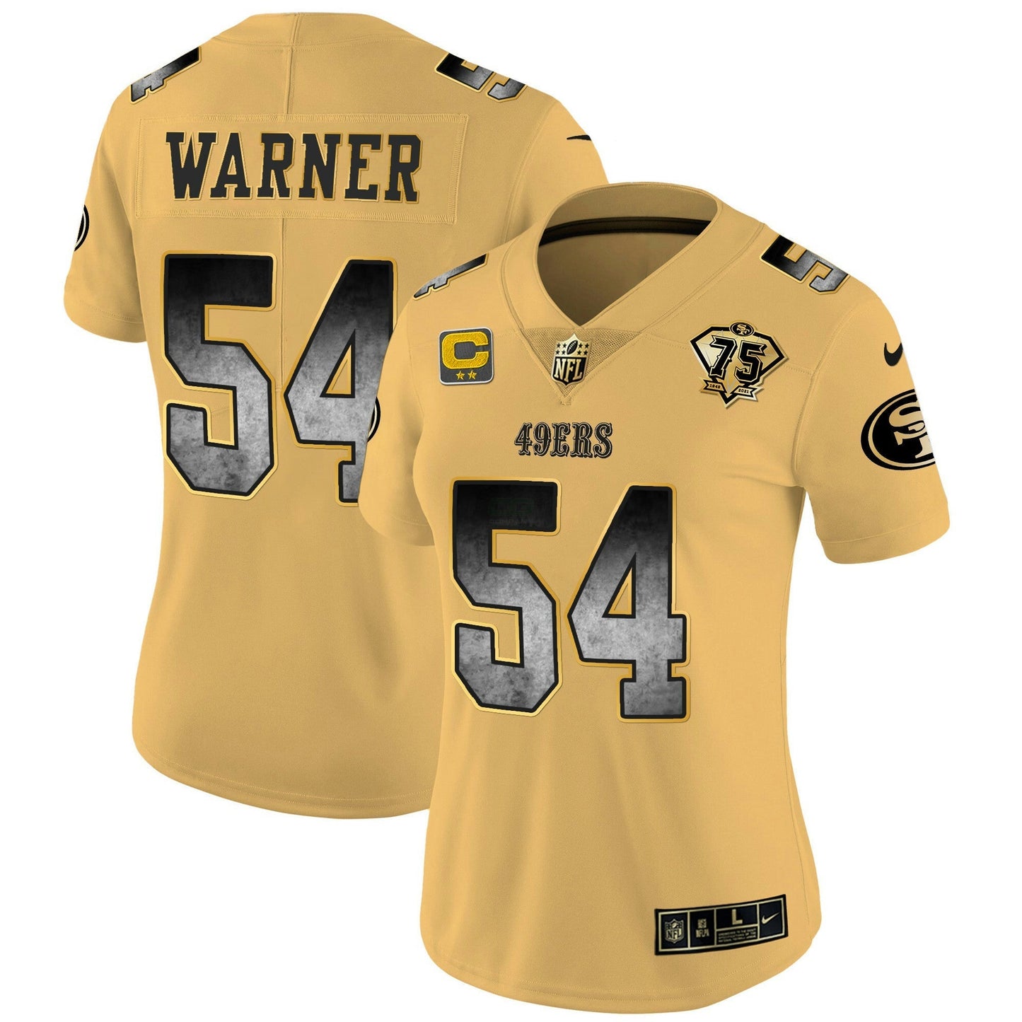 Camisa NFL San Francisco 49ers Women’s Arch Smoke Vapor Jersey