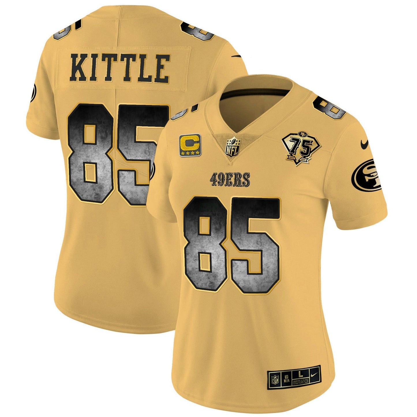 Camisa NFL San Francisco 49ers Women’s Arch Smoke Vapor Jersey