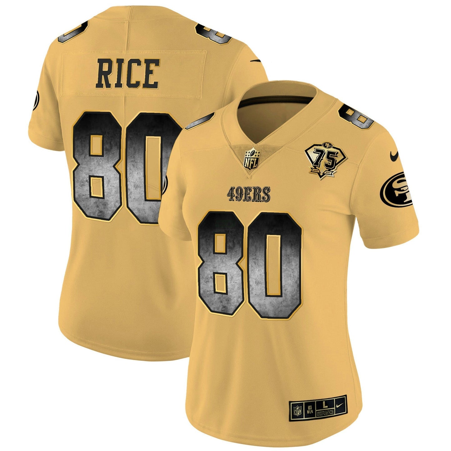 Camisa NFL San Francisco 49ers Women’s Arch Smoke Vapor Jersey