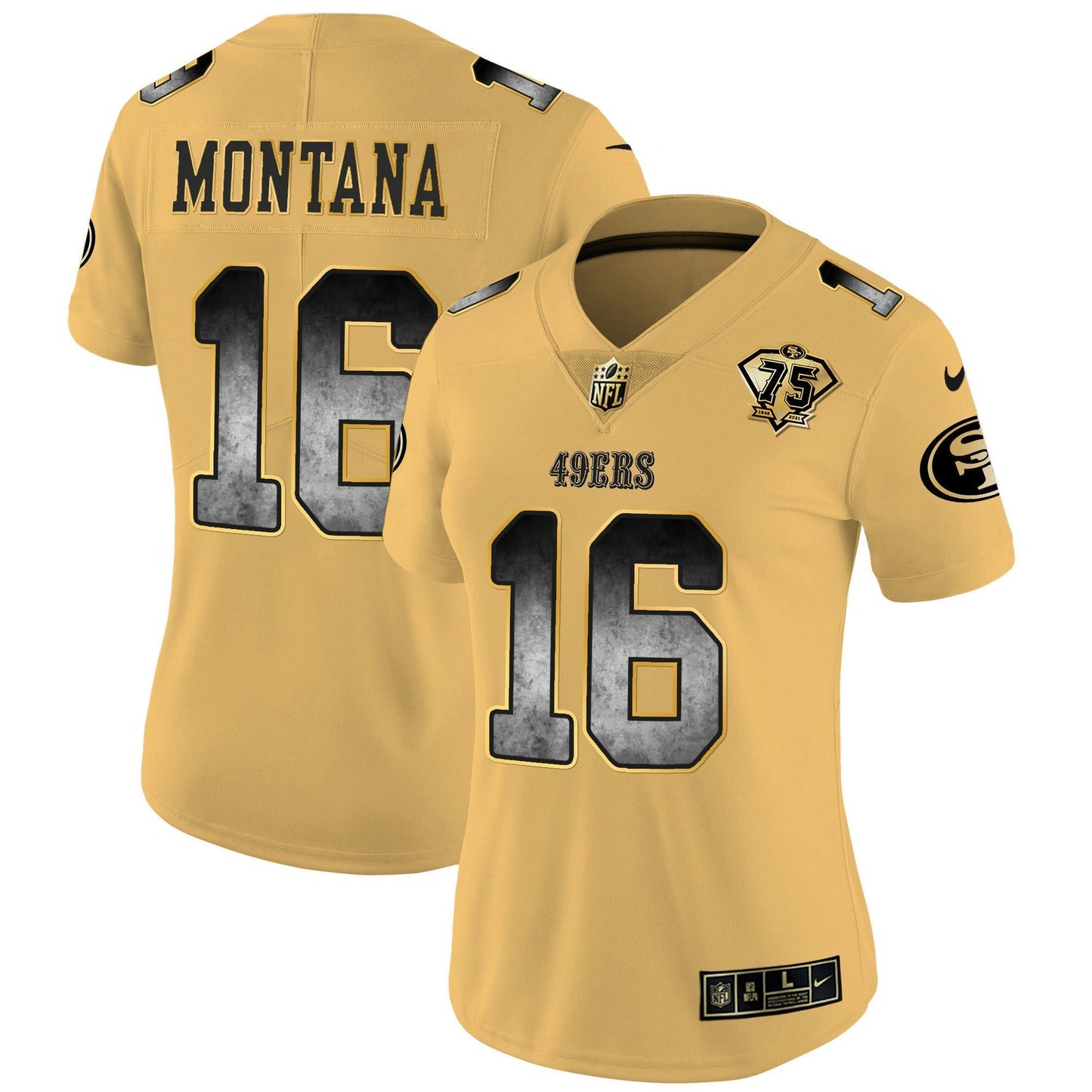 Camisa NFL San Francisco 49ers Women’s Arch Smoke Vapor Jersey