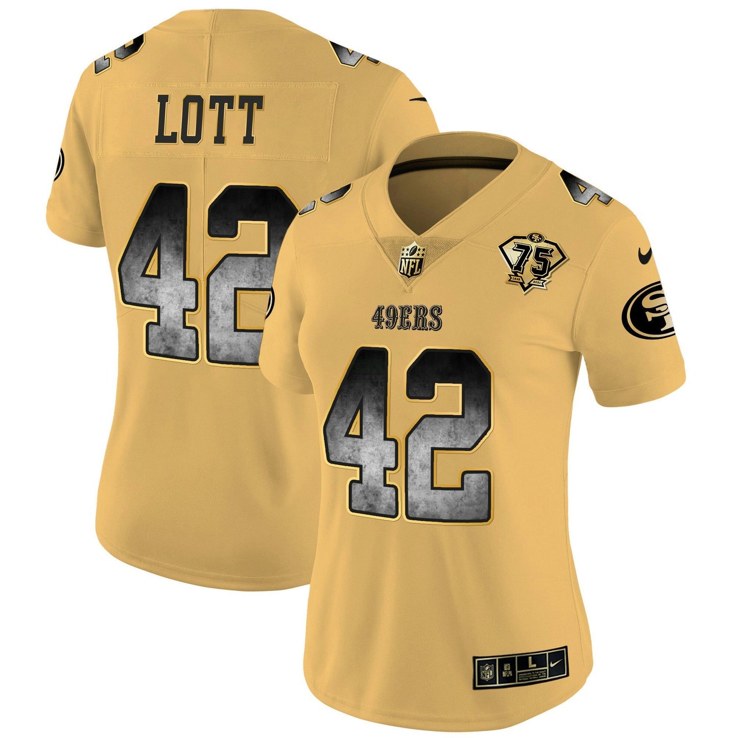 Camisa NFL San Francisco 49ers Women’s Arch Smoke Vapor Jersey