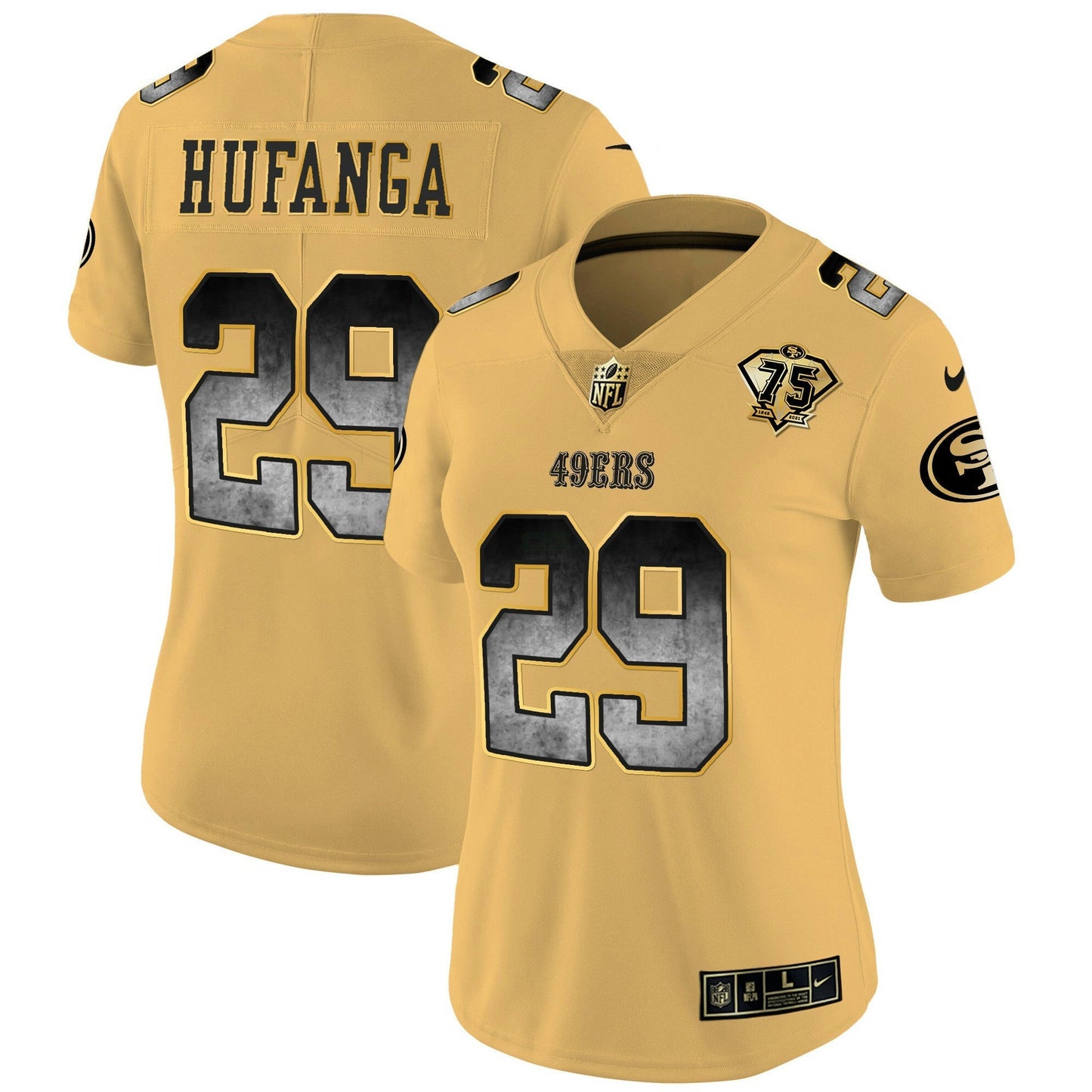 Camisa NFL San Francisco 49ers Women’s Arch Smoke Vapor Jersey