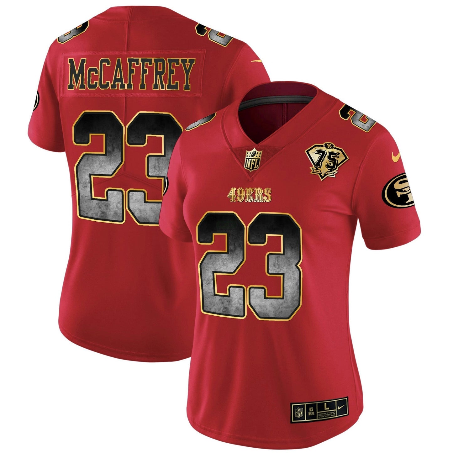 Camisa NFL San Francisco 49ers Women’s Arch Smoke Vapor Jersey