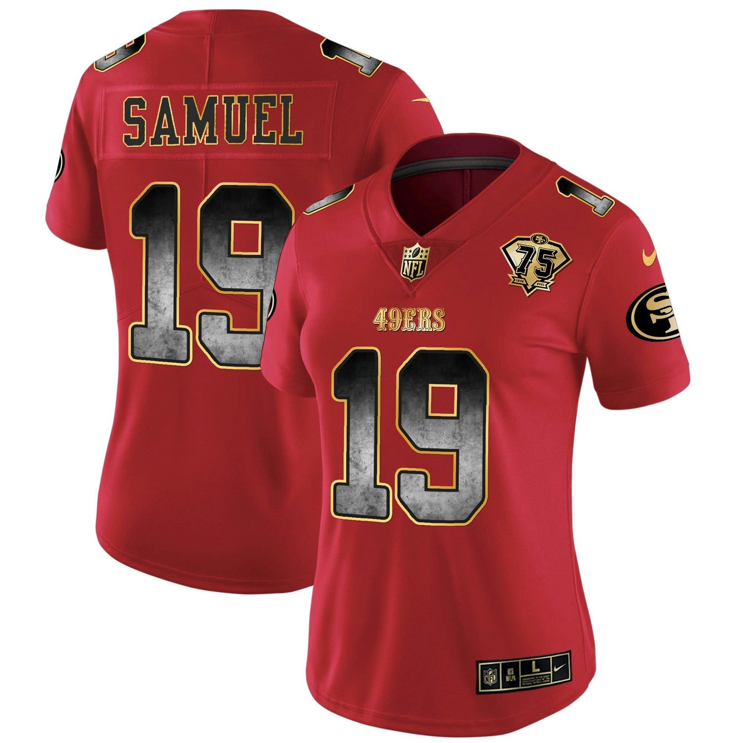 Camisa NFL San Francisco 49ers Women’s Arch Smoke Vapor Jersey