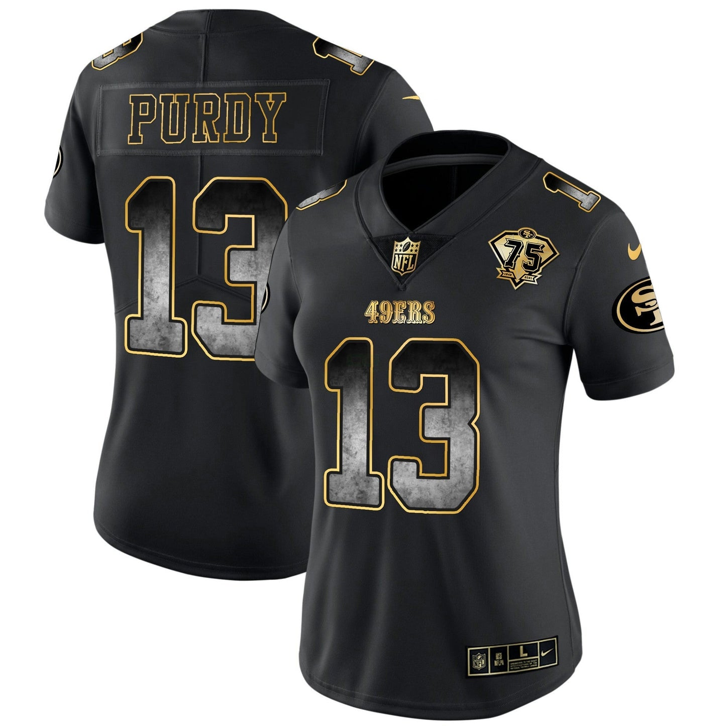 Camisa NFL San Francisco 49ers Women’s Arch Smoke Vapor Jersey