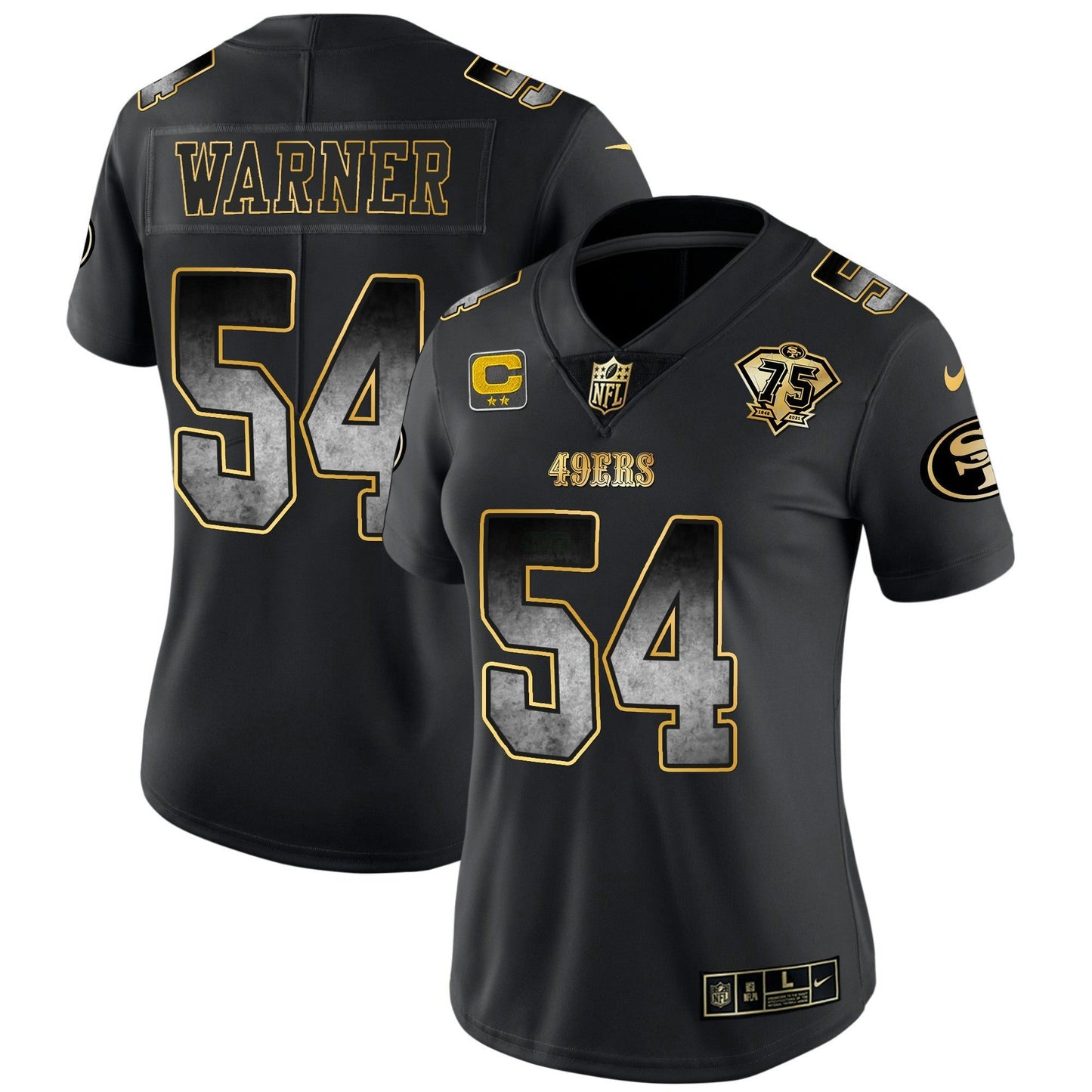 Camisa NFL San Francisco 49ers Women’s Arch Smoke Vapor Jersey