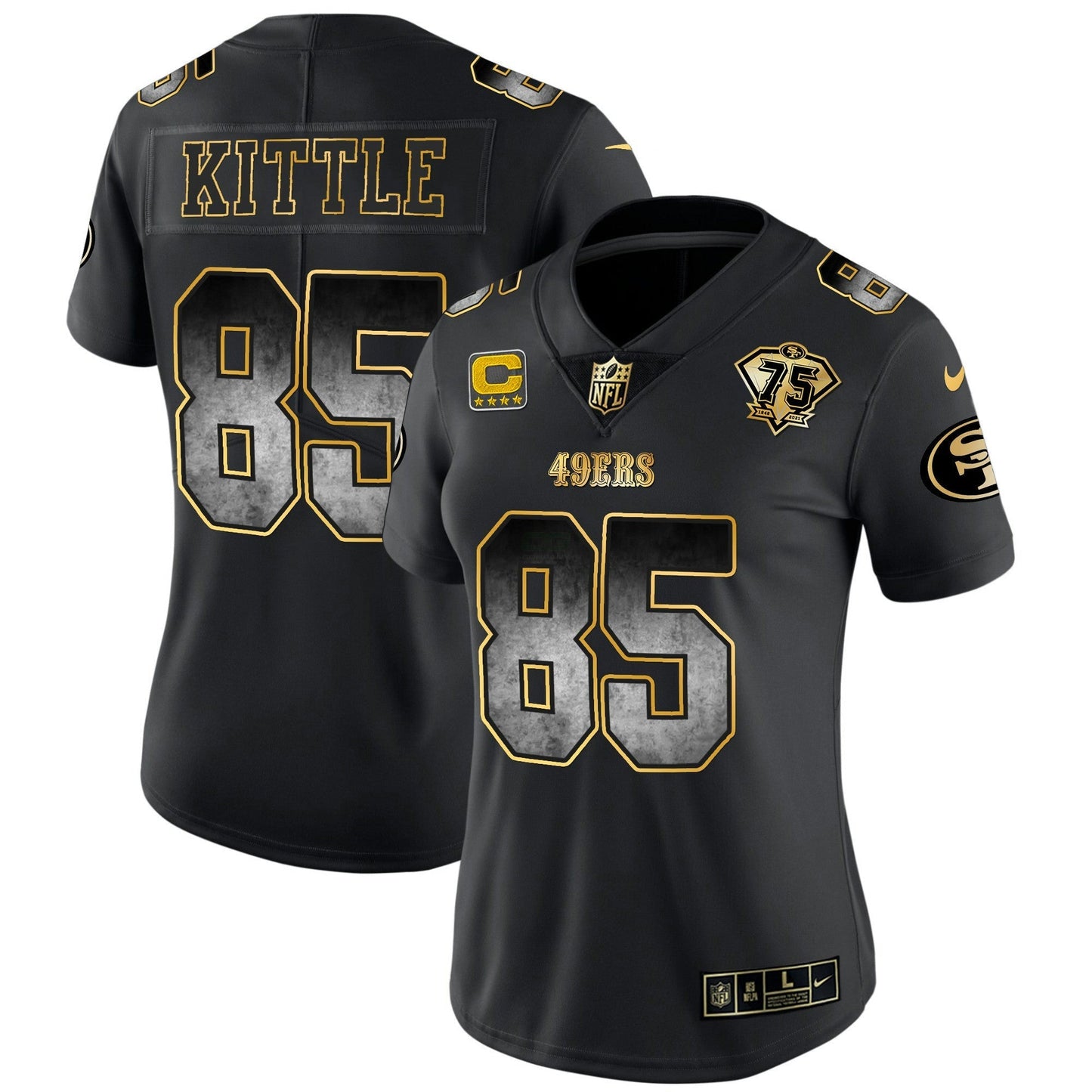 Camisa NFL San Francisco 49ers Women’s Arch Smoke Vapor Jersey