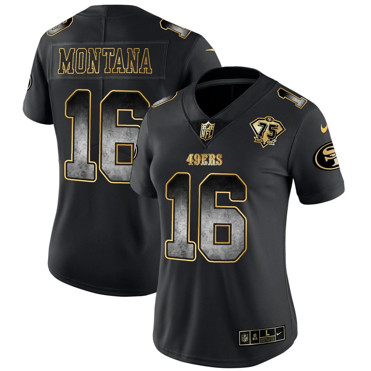Camisa NFL San Francisco 49ers Women’s Arch Smoke Vapor Jersey