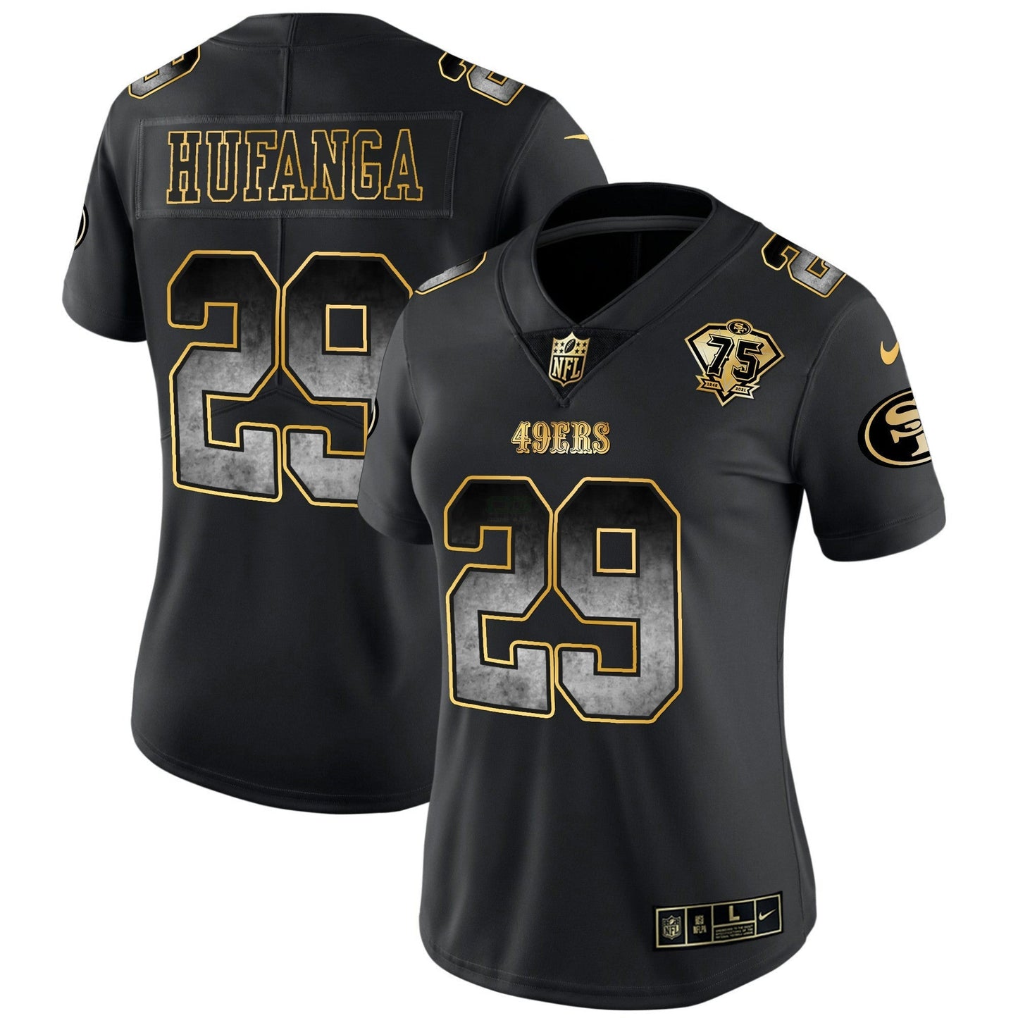 Camisa NFL San Francisco 49ers Women’s Arch Smoke Vapor Jersey