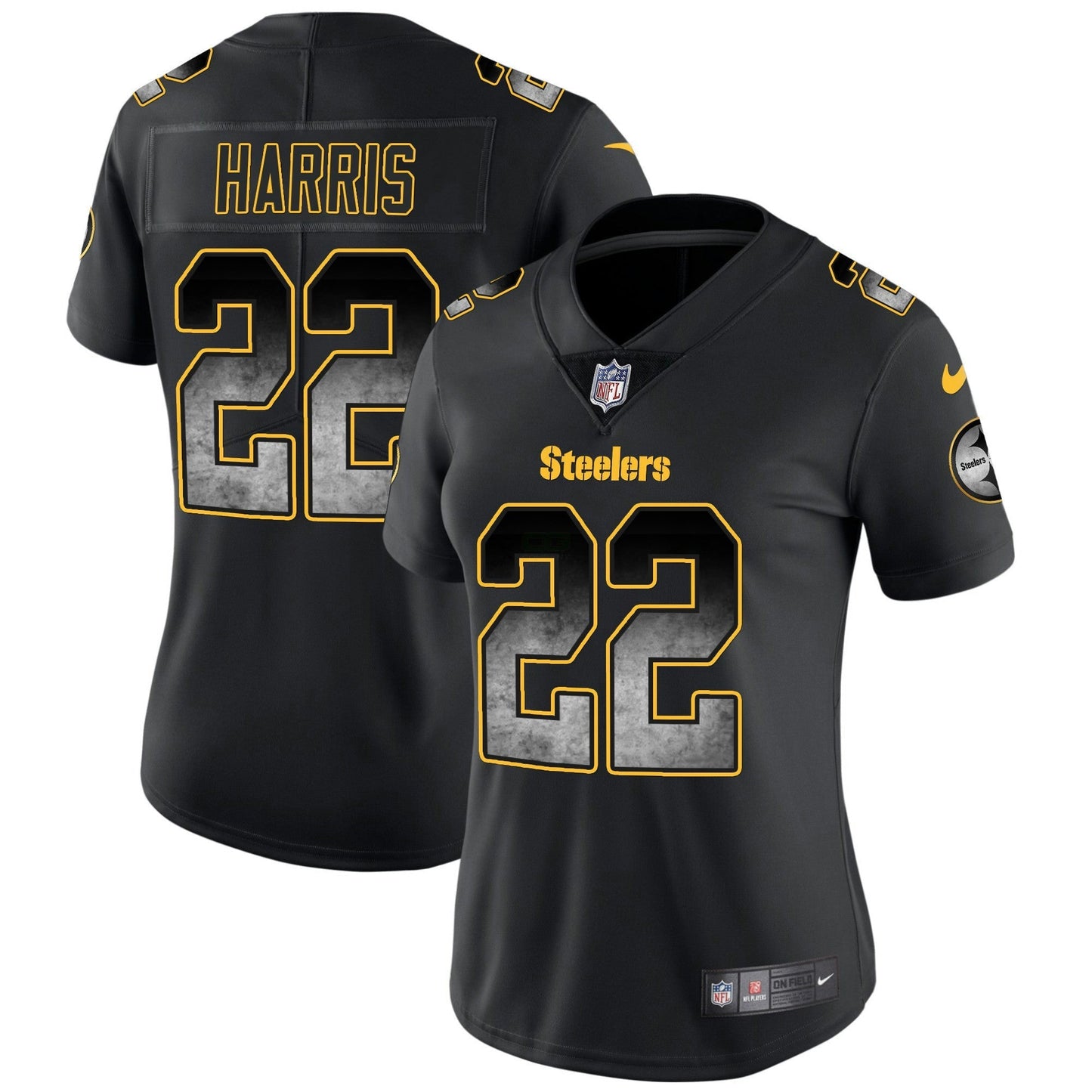 Camisa NFL Pittsburgh Steelers Women’s Arch Smoke Vapor Jersey