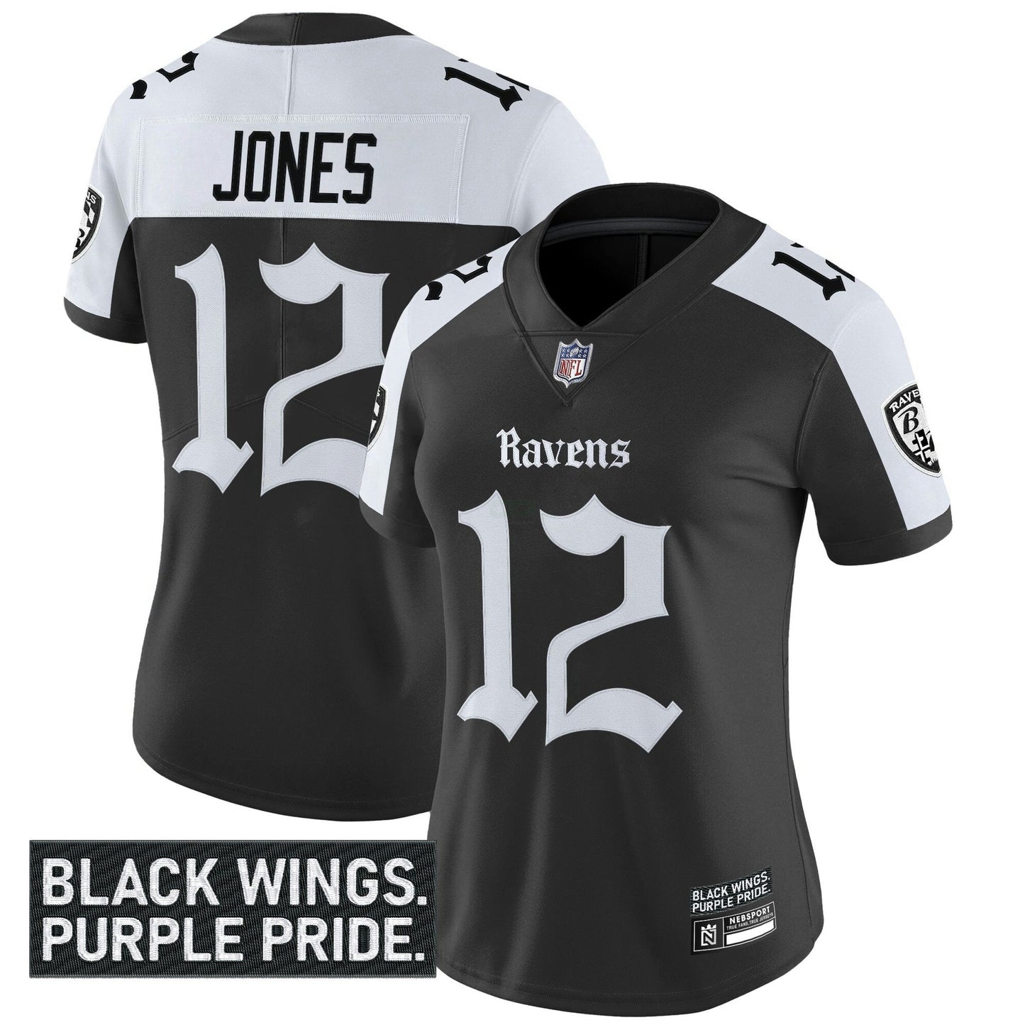 Camisa NFL Women’s Baltimore ‘Gothic Nevermore Edition’ Vapor Limited Jersey
