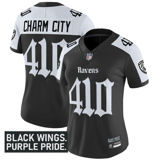 Camisa NFL Women’s Baltimore ‘Gothic Nevermore Edition’ Vapor Limited Jersey
