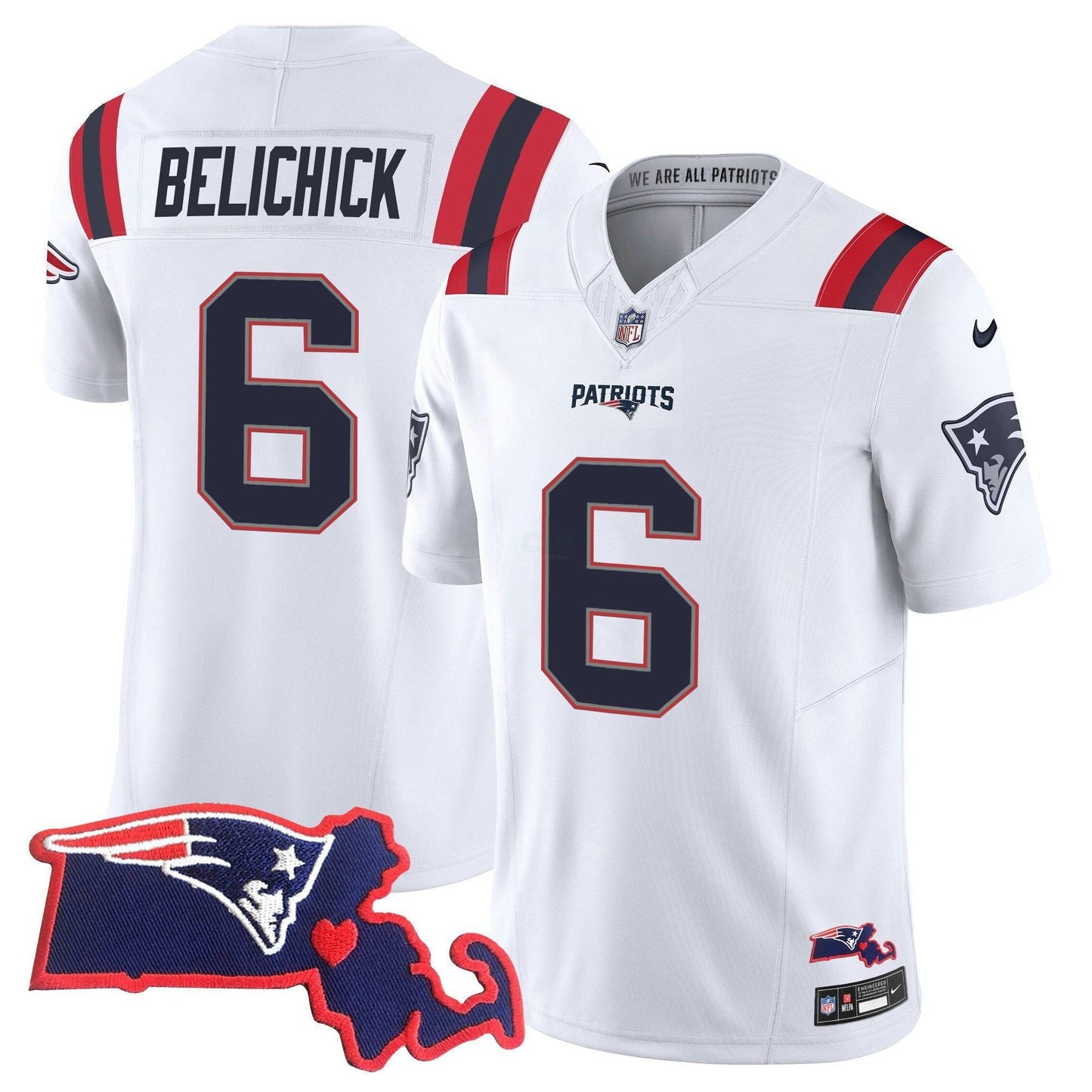 Camisa NFL Women’s Bill Belichick 6x Champions Vapor Jersey
