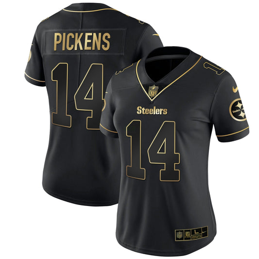 Camisa NFL Pittsburgh Steelers Women’s Branca Dourada & Preta Dourada