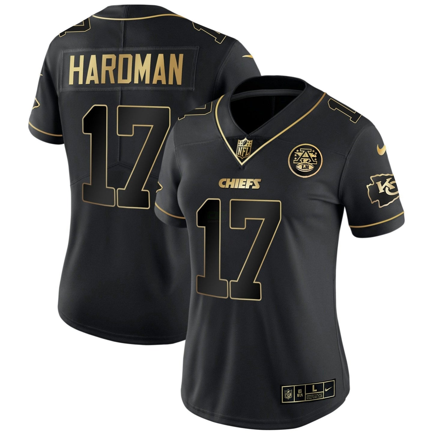 Camisa NFL Kansas City Chiefs Women’s Branca Dourada & Preta Dourada