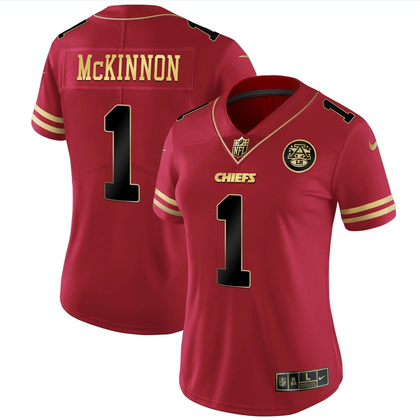 Camisa NFL Kansas City Chiefs Women’s Branca Dourada & Preta Dourada