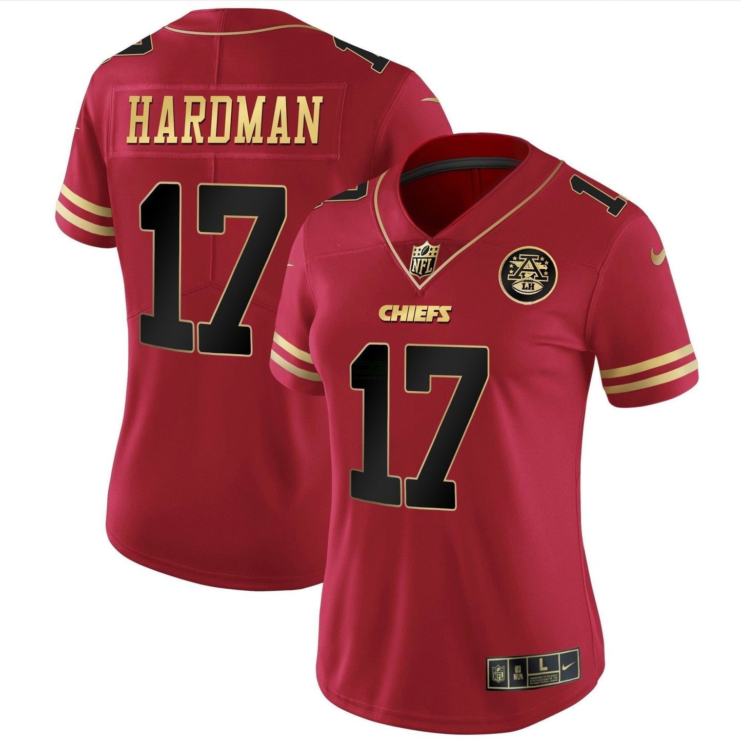 Camisa NFL Kansas City Chiefs Women’s Branca Dourada & Preta Dourada