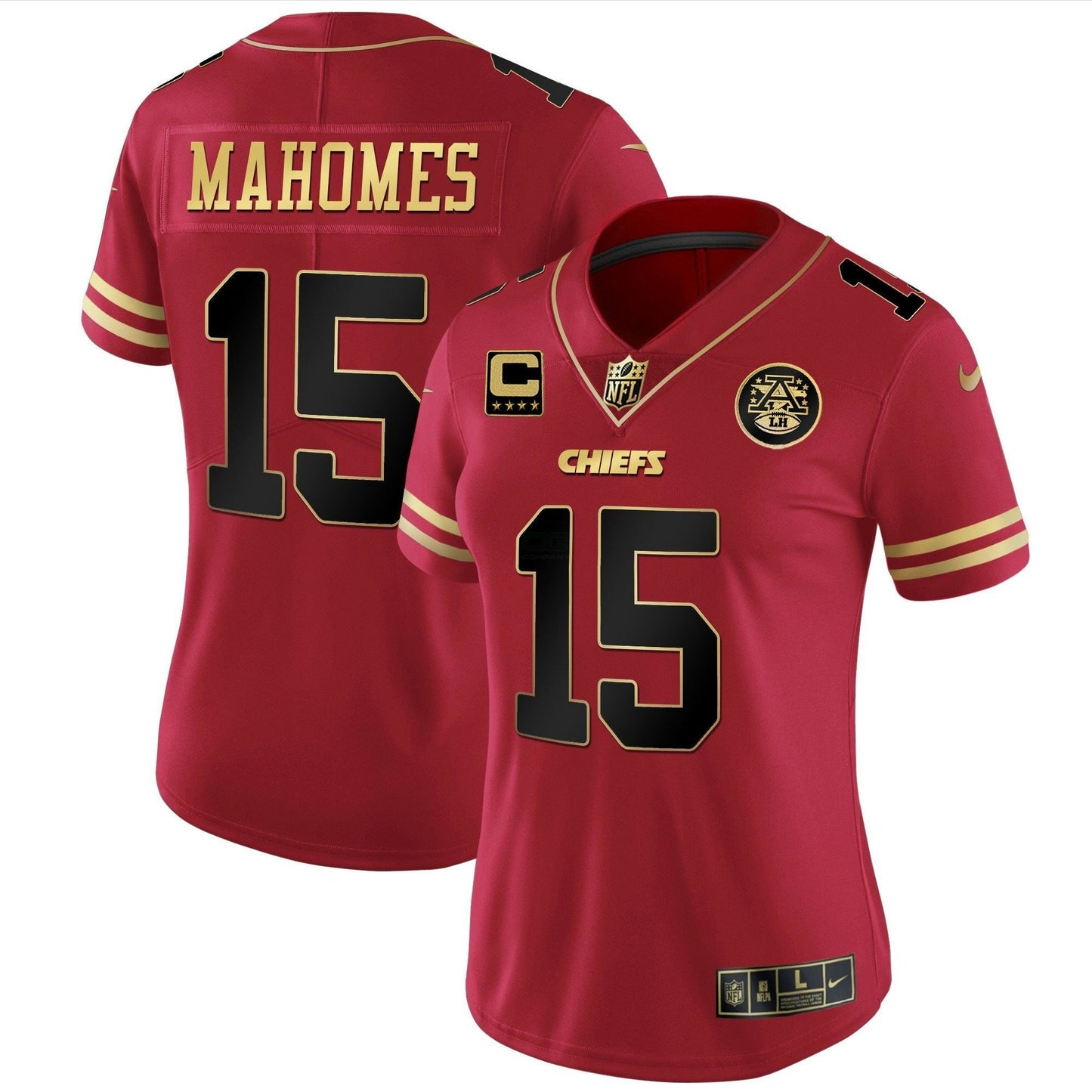 Camisa NFL Kansas City Chiefs Women’s Branca Dourada & Preta Dourada