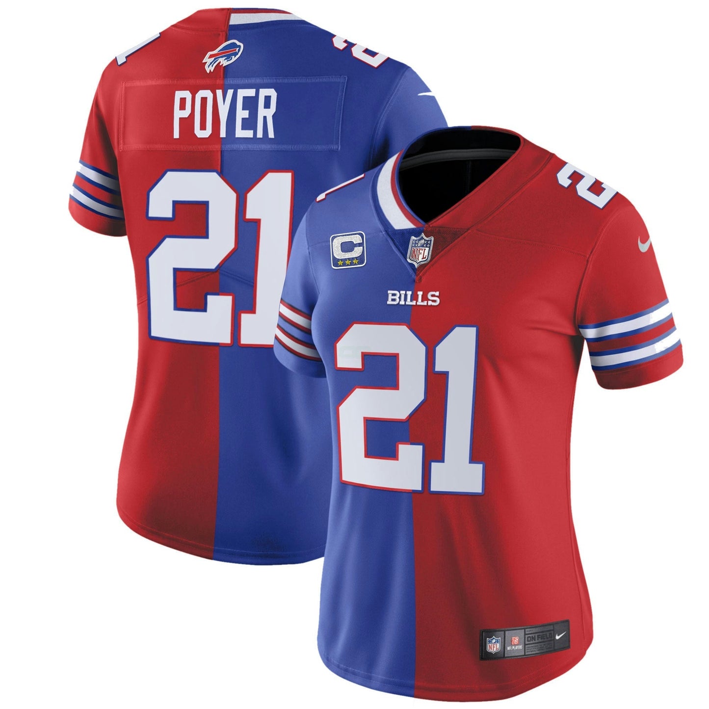 Camisa NFL Buffalo Bills Women’s Branca Dourada & Preta Dourada