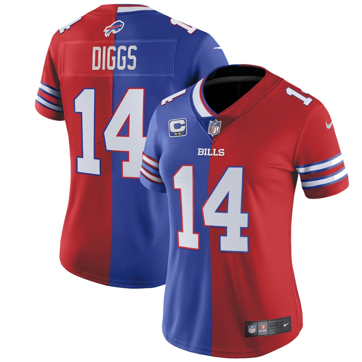 Camisa NFL Buffalo Bills Women’s Branca Dourada & Preta Dourada