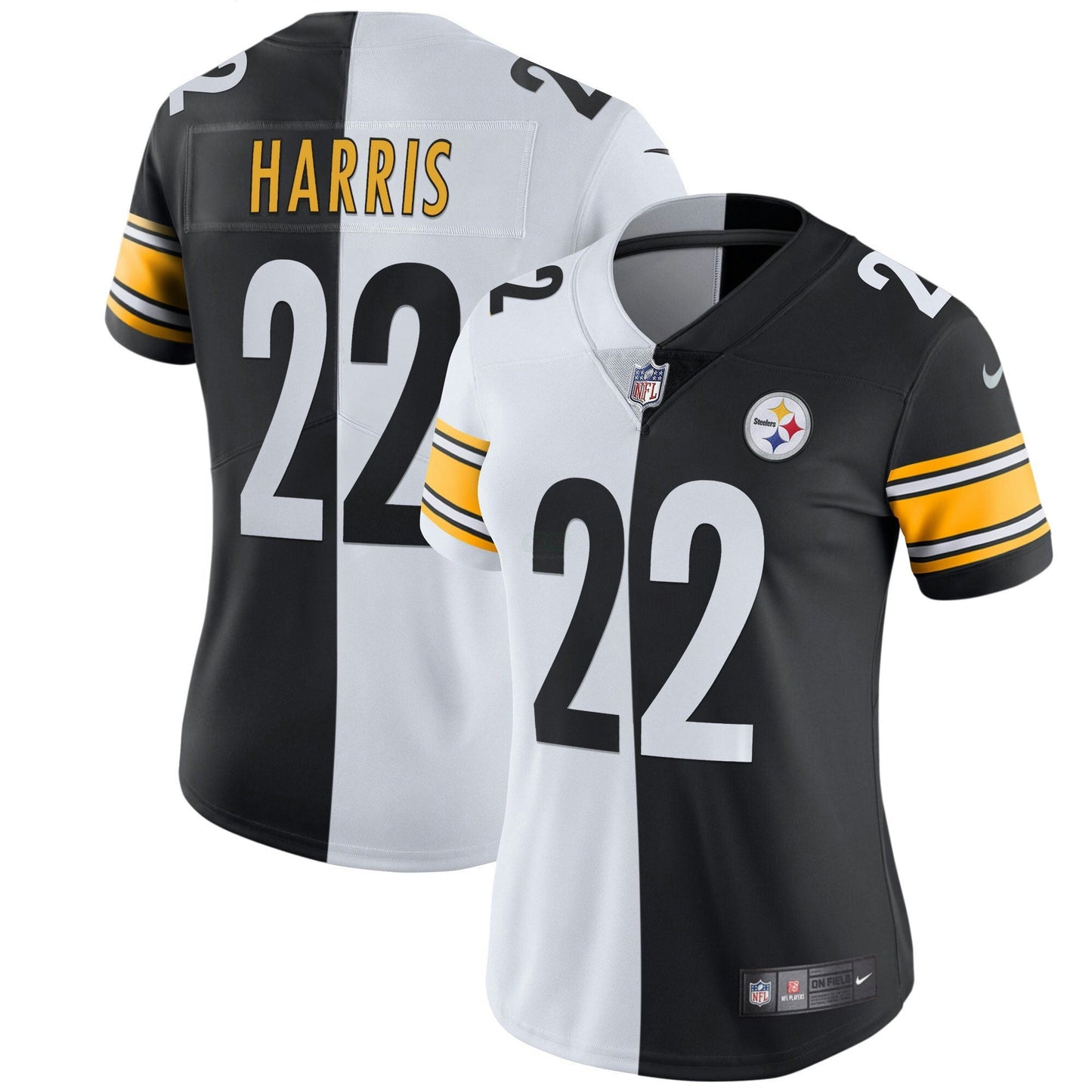 Camisa NFL Pittsburgh Steelers Women’s Branca Dourada & Preta Dourada