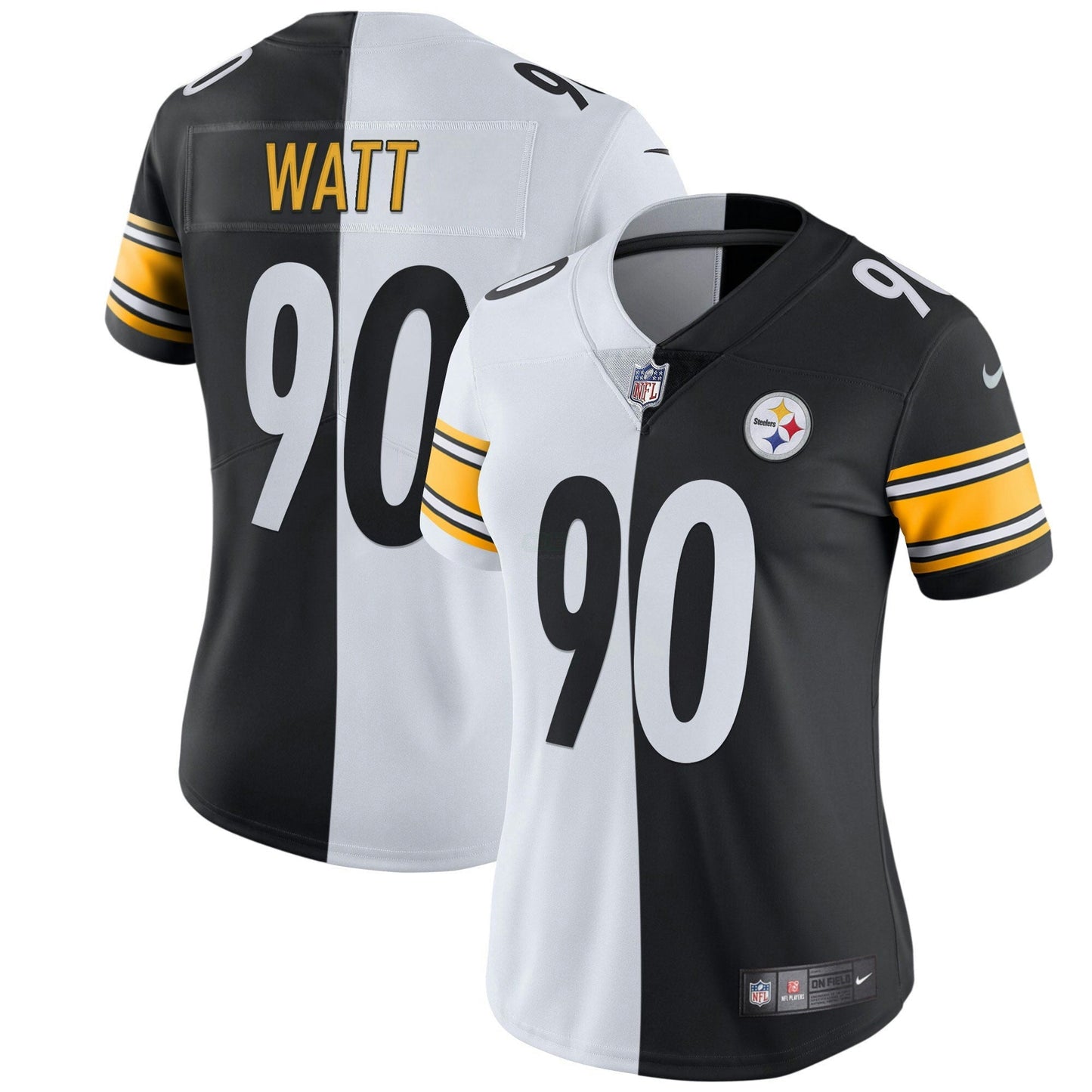 Camisa NFL Pittsburgh Steelers Women’s Branca Dourada & Preta Dourada