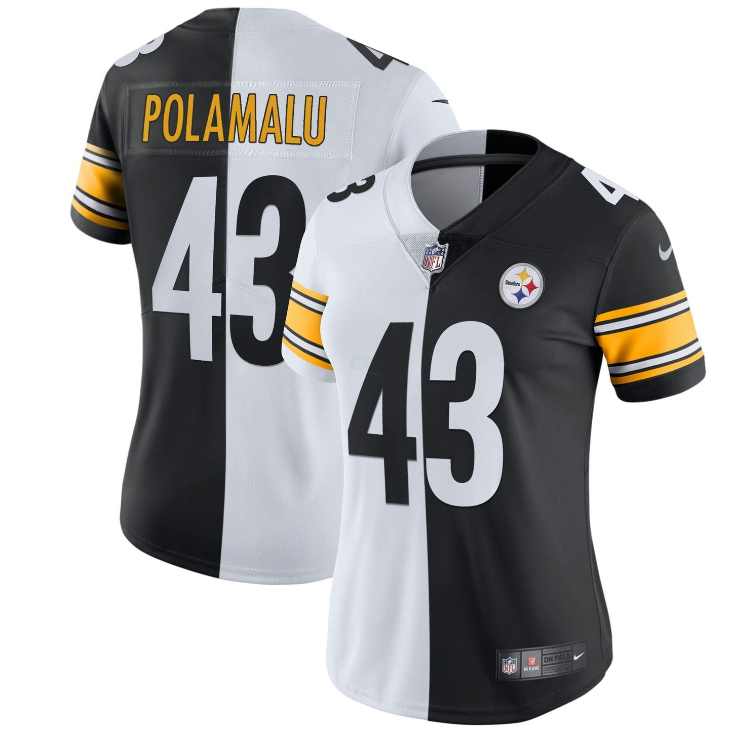Camisa NFL Pittsburgh Steelers Women’s Branca Dourada & Preta Dourada