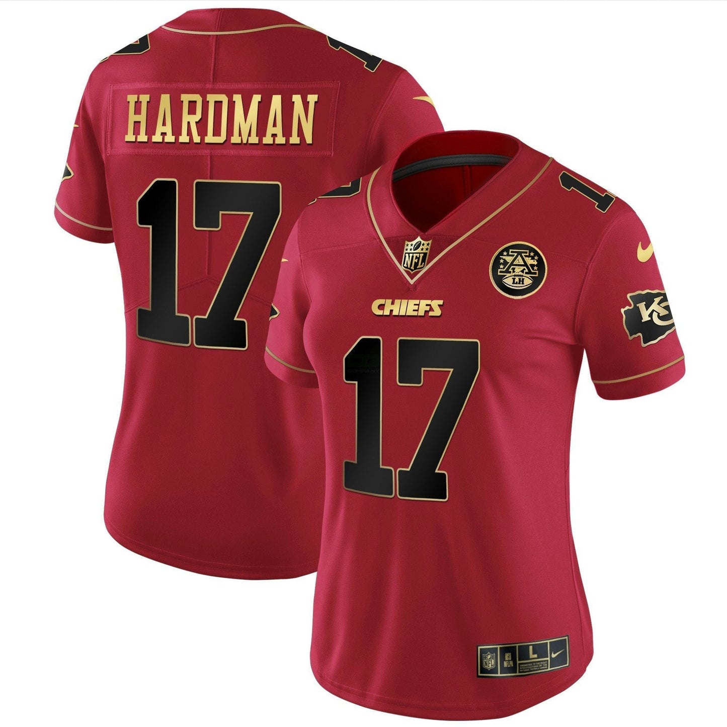 Camisa NFL Kansas City Chiefs Women’s Branca Dourada & Preta Dourada