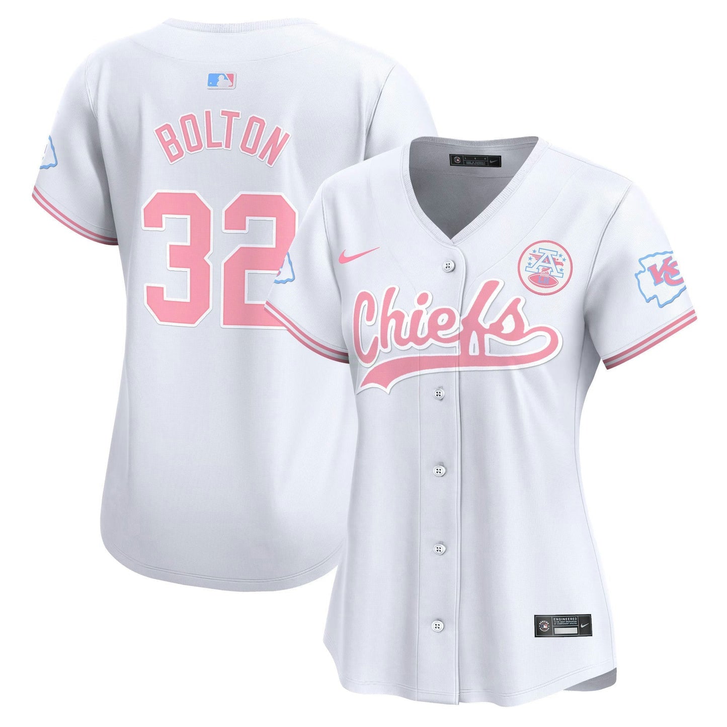 Camisa NFL Kansas City Chiefs Women’s Bubblegum Pink Vapor Premier Limited Jersey