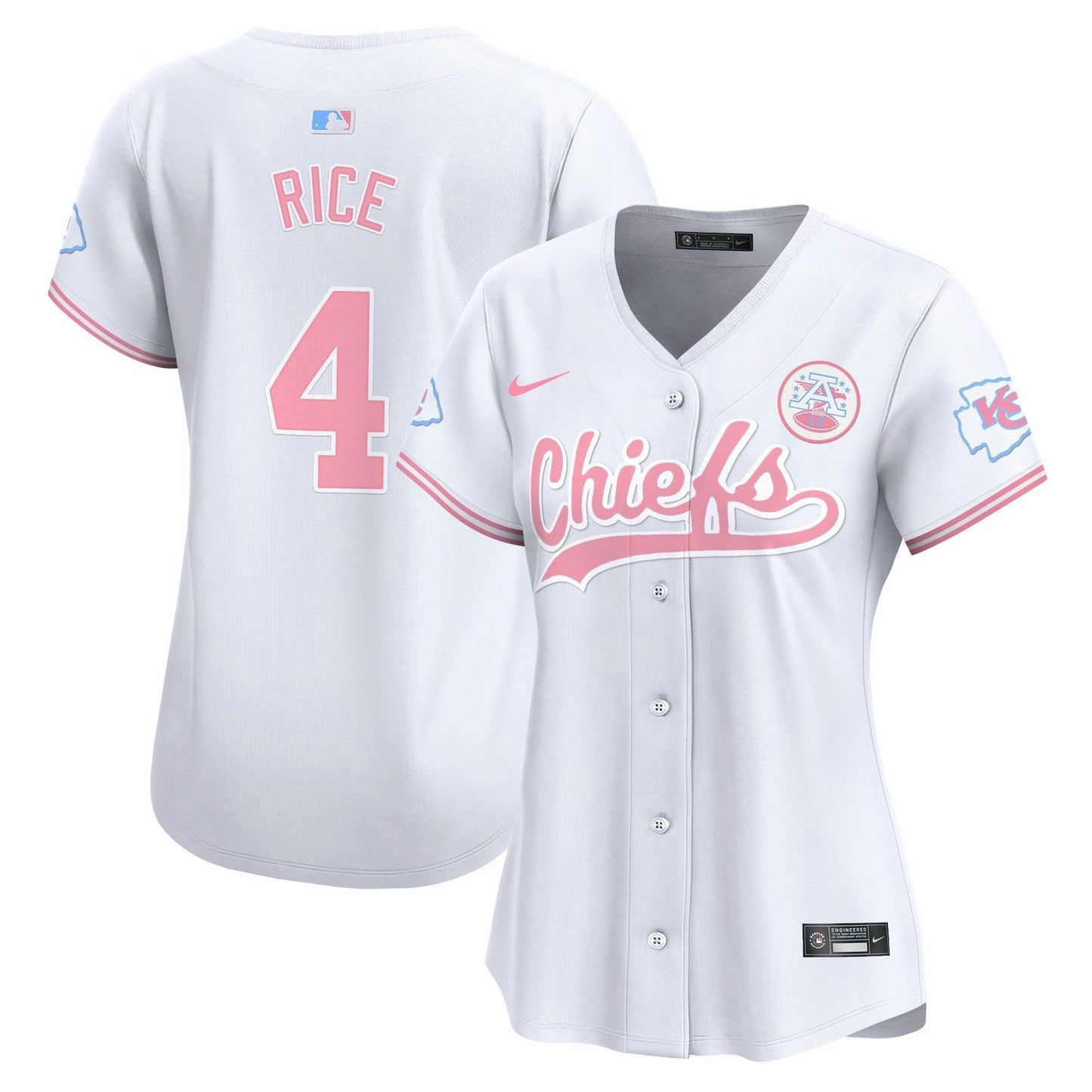 Camisa NFL Kansas City Chiefs Women’s Bubblegum Pink Vapor Premier Limited Jersey