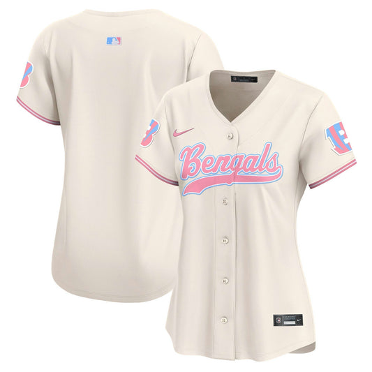 Camisa NFL Cincinnati Bengals Women’s Bubblegum Pink Vapor Premier Limited Jersey