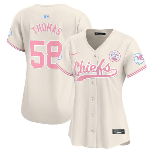 Camisa NFL Kansas City Chiefs Women’s Bubblegum Pink Vapor Premier Limited Jersey