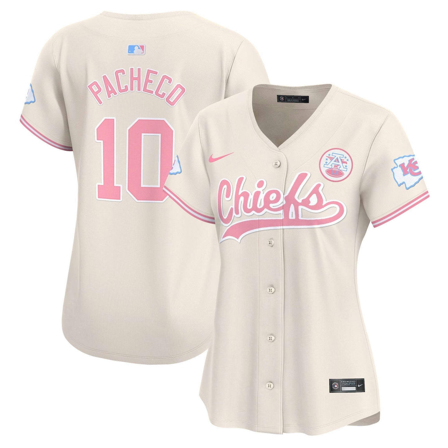 Camisa NFL Kansas City Chiefs Women’s Bubblegum Pink Vapor Premier Limited Jersey