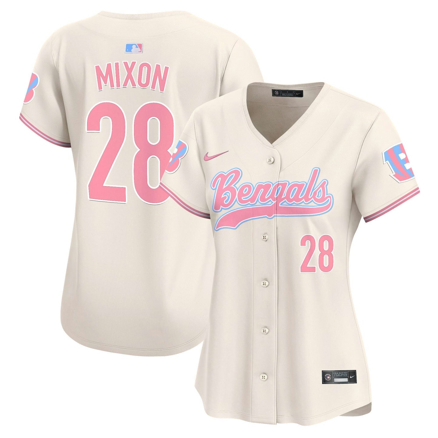 Camisa NFL Cincinnati Bengals Women’s Bubblegum Pink Vapor Premier Limited Jersey