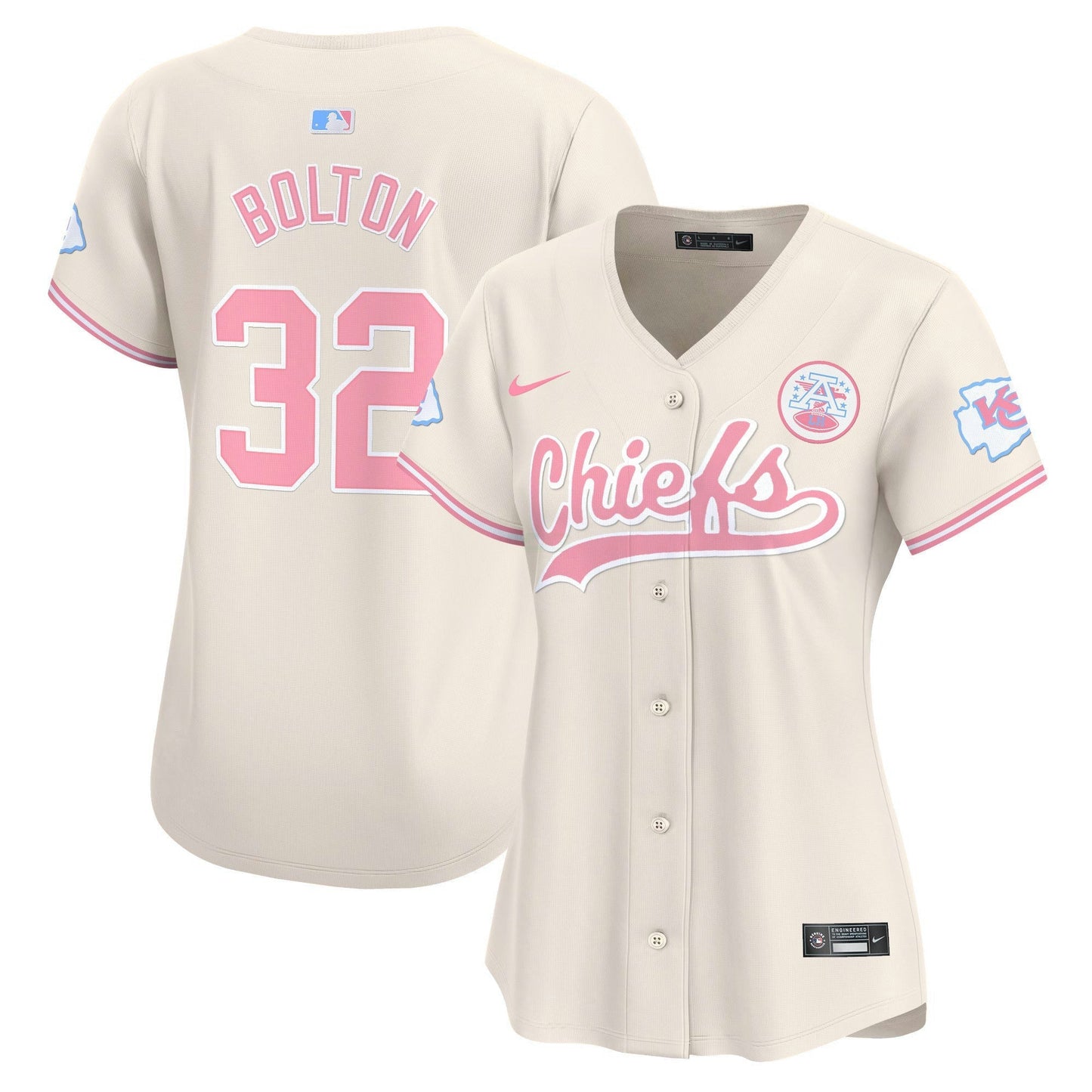 Camisa NFL Kansas City Chiefs Women’s Bubblegum Pink Vapor Premier Limited Jersey