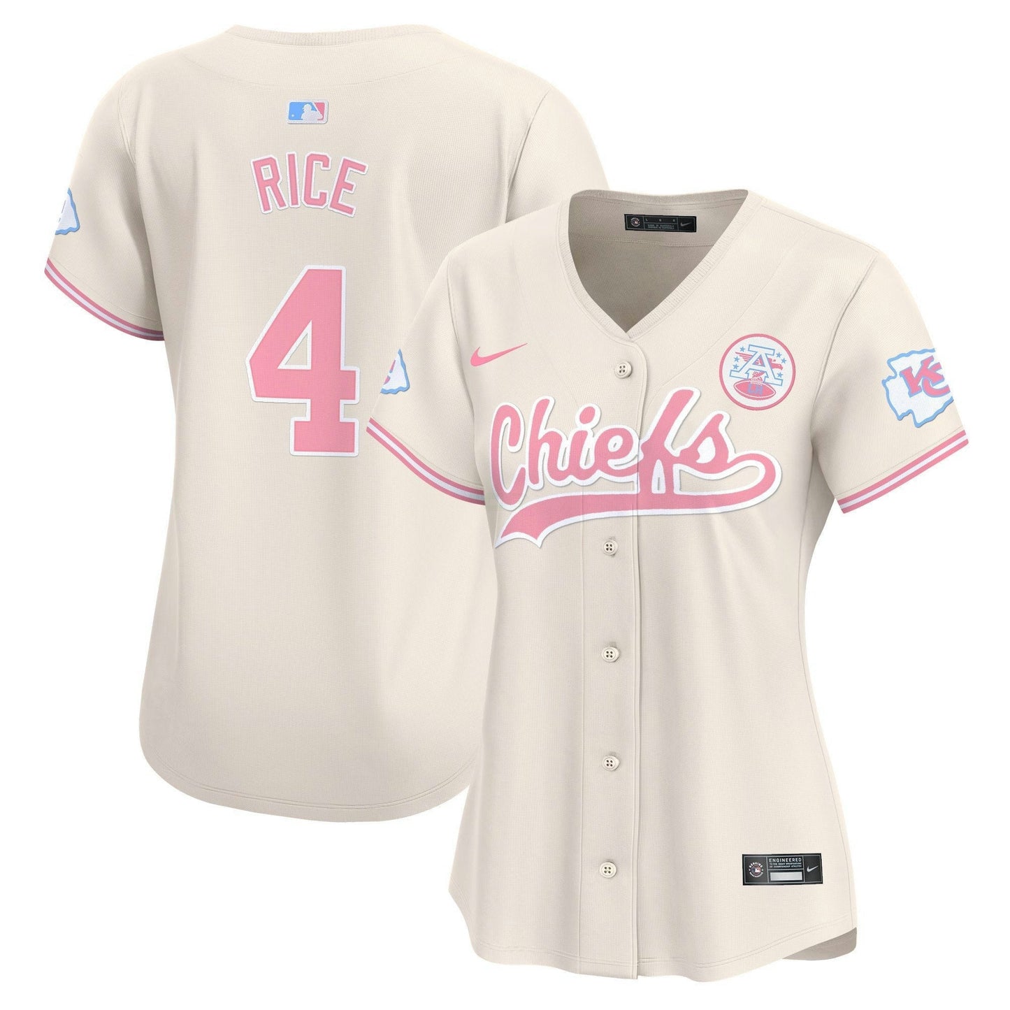 Camisa NFL Kansas City Chiefs Women’s Bubblegum Pink Vapor Premier Limited Jersey