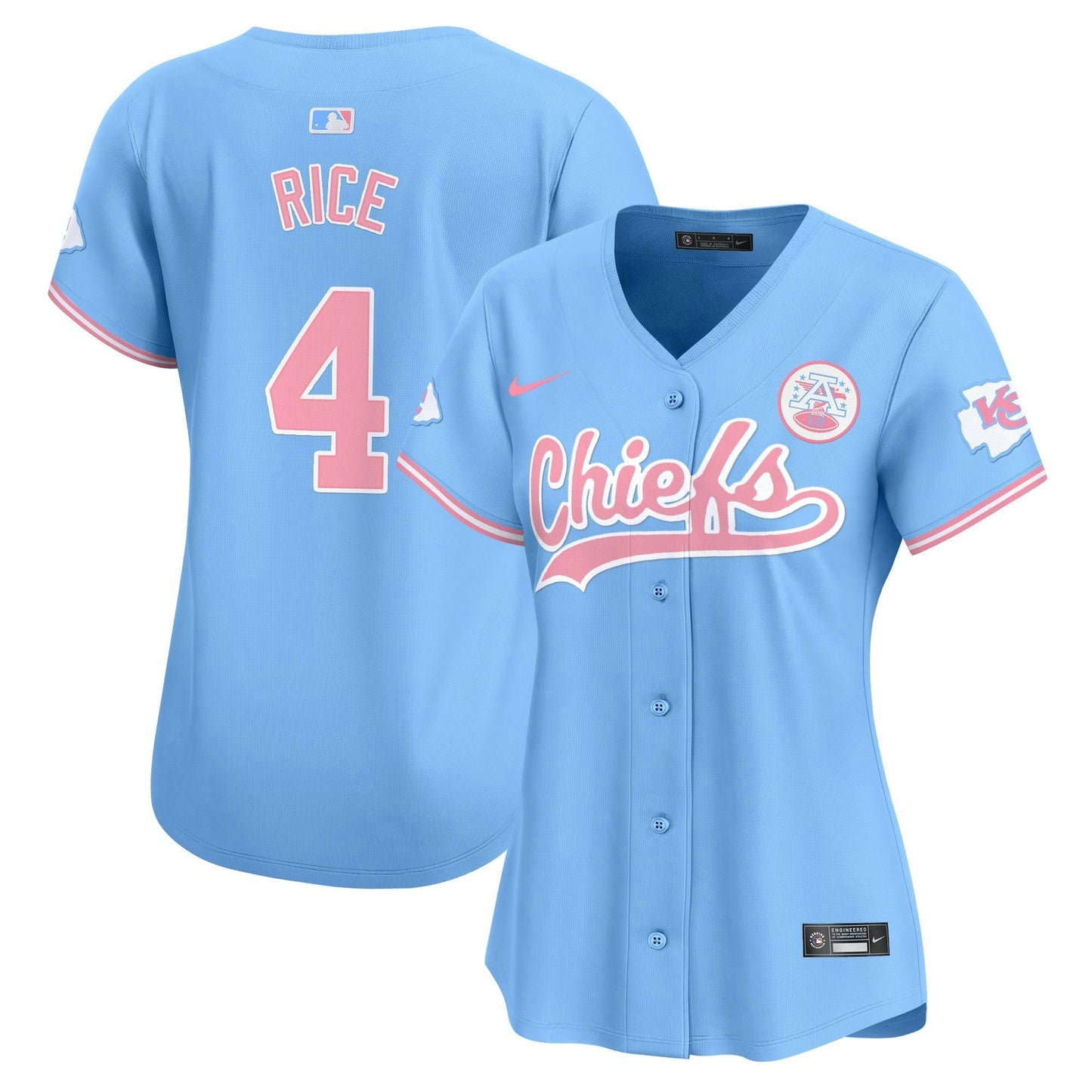Camisa NFL Kansas City Chiefs Women’s Bubblegum Pink Vapor Premier Limited Jersey