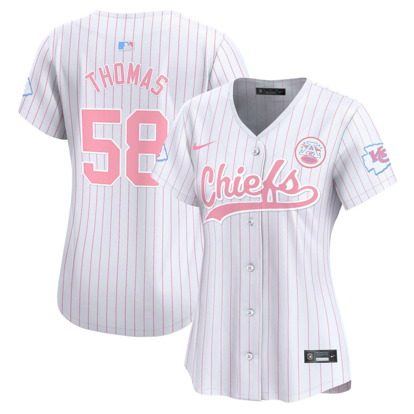 Camisa NFL Kansas City Chiefs Women’s Bubblegum Pink Vapor Premier Limited Jersey
