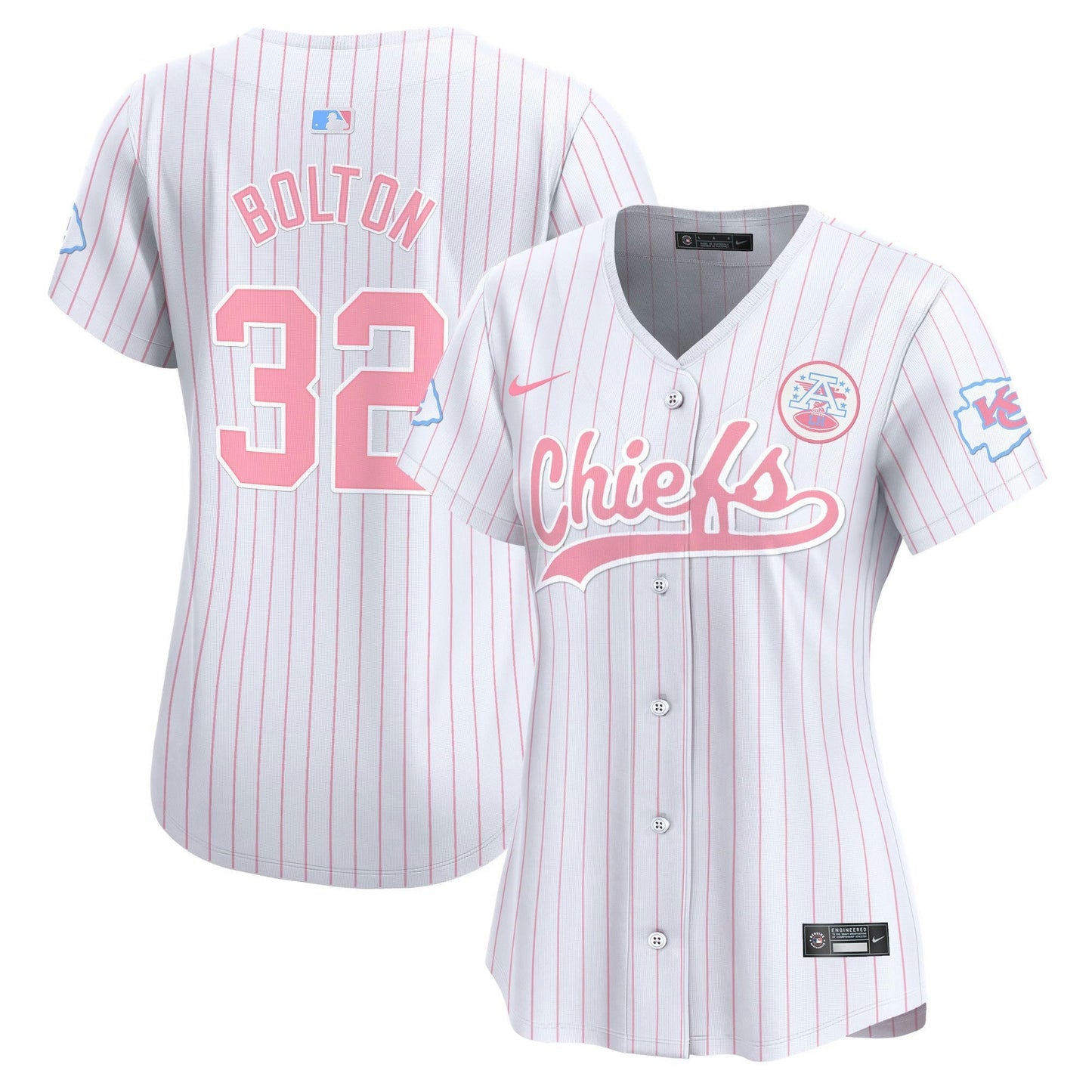 Camisa NFL Kansas City Chiefs Women’s Bubblegum Pink Vapor Premier Limited Jersey
