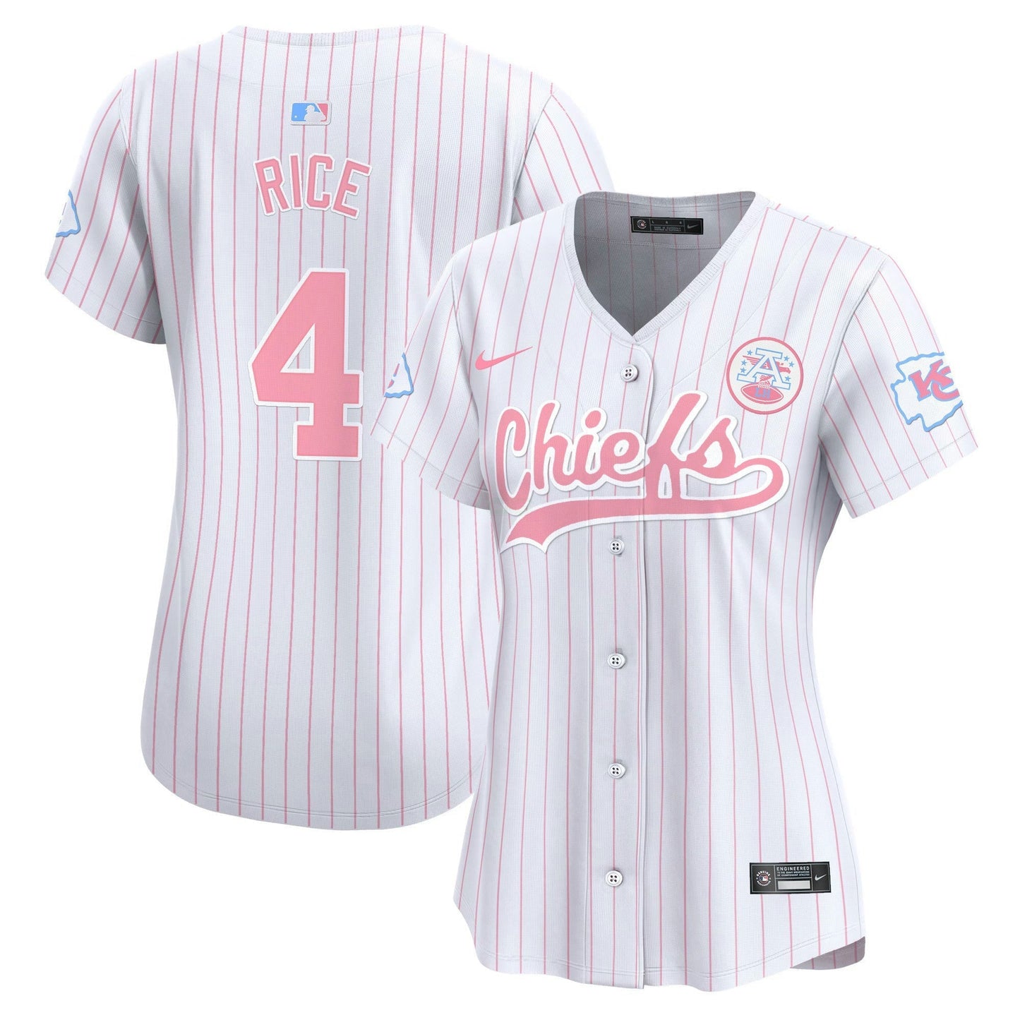 Camisa NFL Kansas City Chiefs Women’s Bubblegum Pink Vapor Premier Limited Jersey